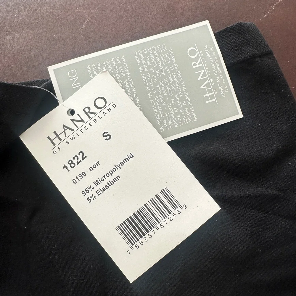Hanro Touch Feeling Boyshort Black Micro Polyamide 1822 Set of 2 NWT Swiss - Picture 3 of 9